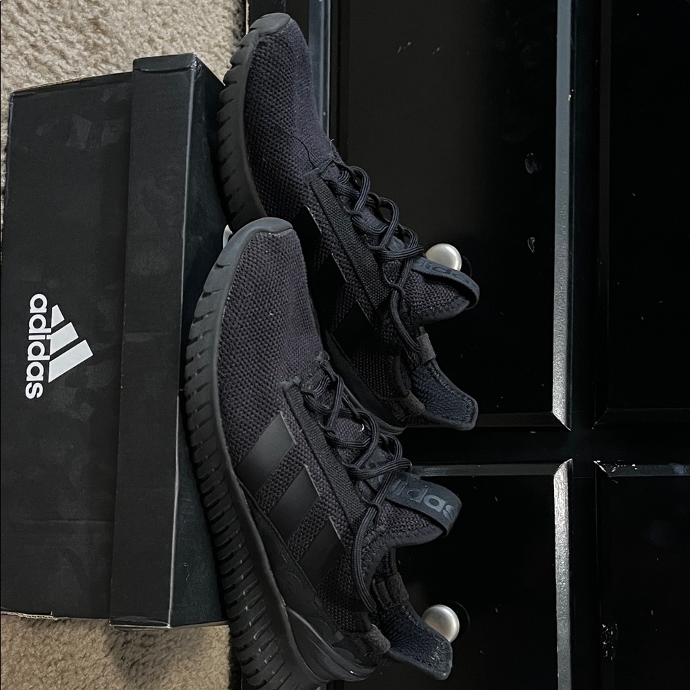 Adidas Triple Black Running Shoes